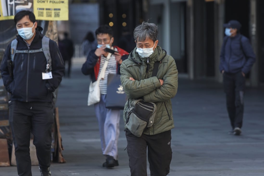 Hongkongers awoke to a very chilly morning on New Year’s Eve. Photo: Xiaomei Chen