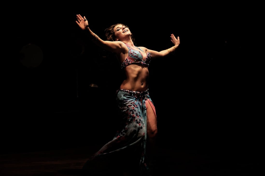 A Russian dancer performs during a belly dancing festival in the Egyptian capital, Cairo. Regarded for centuries as the home of belly dancing, Egypt has seen its dance community shrink, largely due to the profession's increasing notoriety, and the authorities' broadening crackdown on freedoms. Photo: AFP