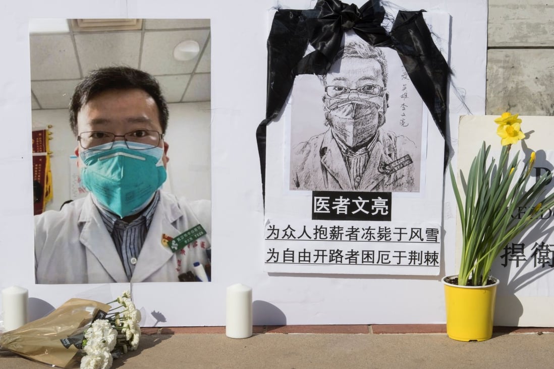 Li Wenliang’s death prompted a public outcry. Photo: AFP