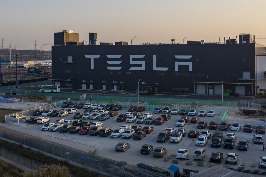 Tesla’s Gigafactory in Shanghai, China. Photo: Bloomberg