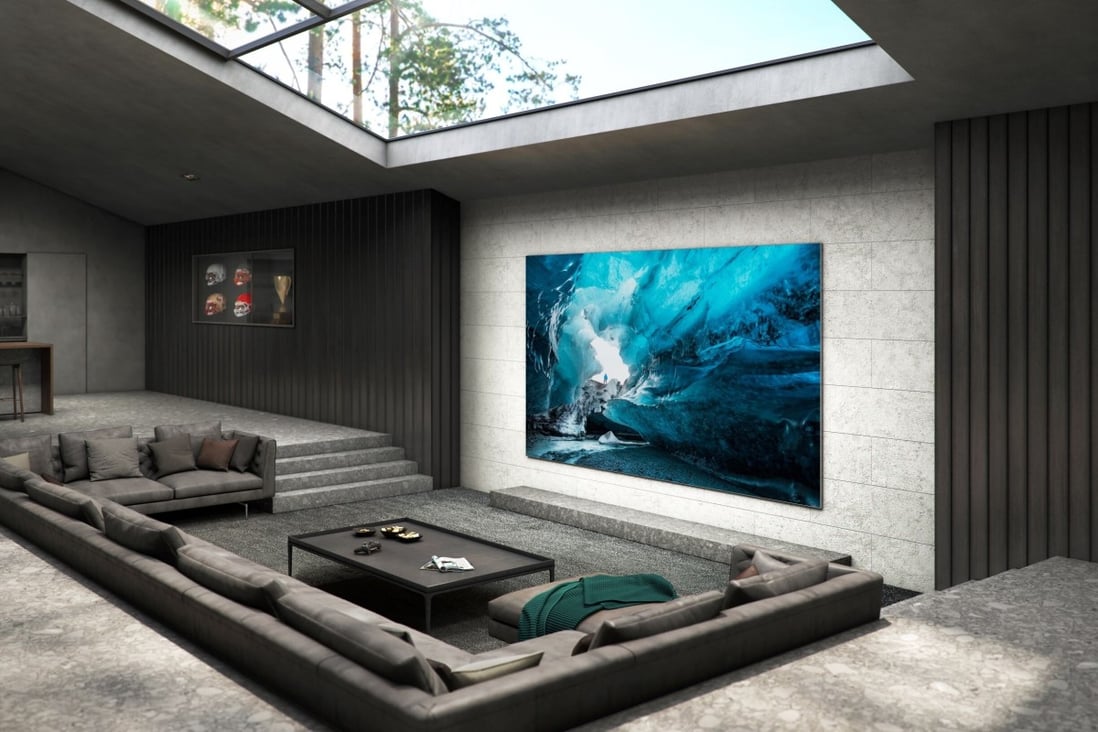 The new Samsung microLED TVs offer 4K definition and screen sizes that range from 88 to 110 inches. Photo: Samsung