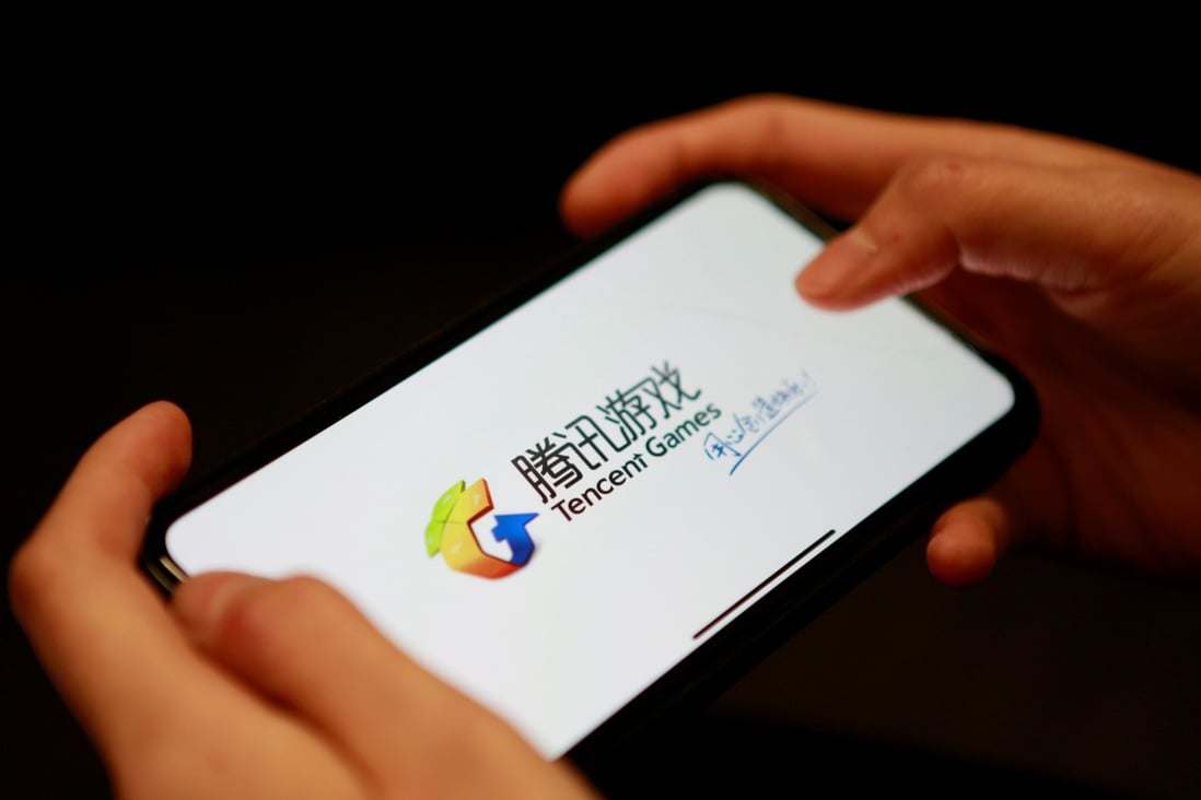 A Tencent Games logo from an app is seen on a mobile phone in this illustration picture taken November 5, 2018. Photo: Reuters