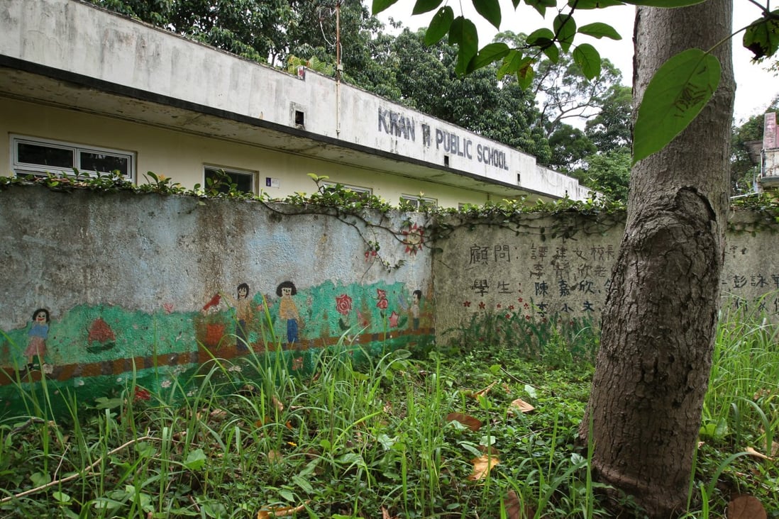 A public school in Hong Kong’s northern Fanling district that was closed in 2004 and the site has been left vacant since then. Photo: Dickson Lee