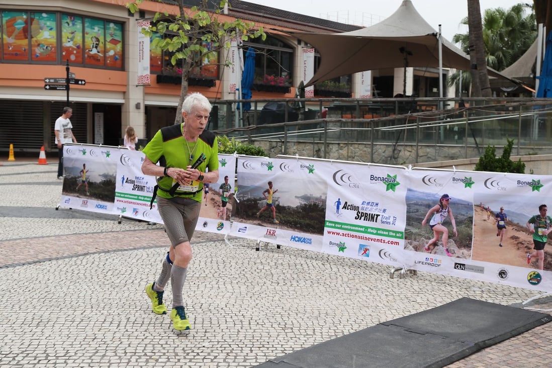 Frank Pilkington at the Action Sprint Trail Series, Discovery Bay race, in 2019. Photos: Action Asia