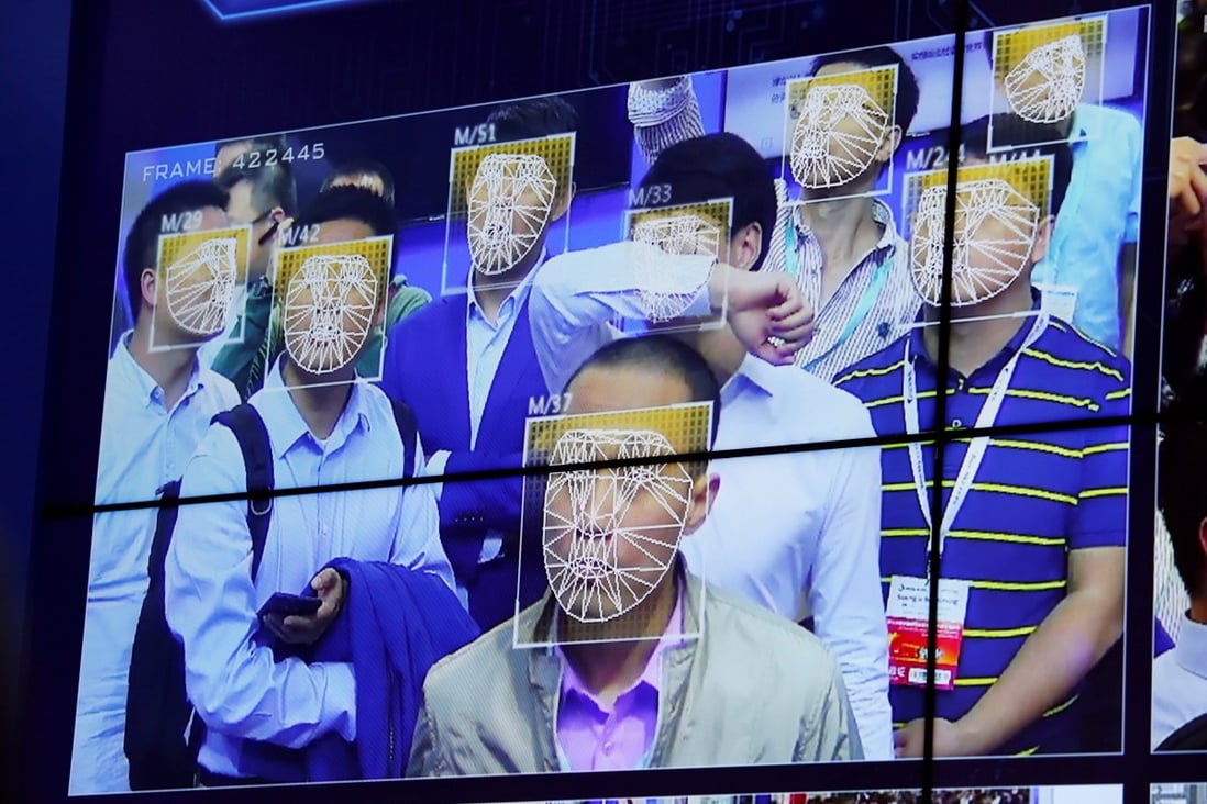 Megvii’s facial recognition technology in action at the China Public Security Expo in 2017. Photo: Reuters