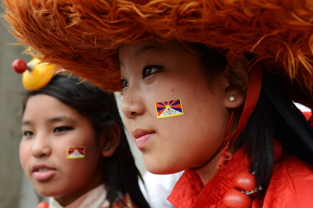 Tibetans in exile in Kathmandu during an event marking the birthday of spiritual leader the Dalai Lama. Photo: AFP