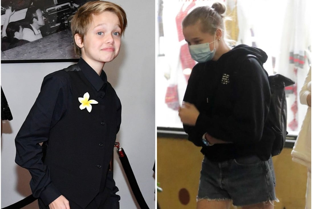 Shiloh Jolie Pitt S 2021 Transformation From Tomboy To Teen Supreme Taller Long Hair And Sparkly Earrings Angelina Jolie And Brad Pitt S Child And Lgbt Icon Debuted A Brand New Look South Çiftin 6 tane çocukları olduğu için sık sık bir araya geliyorlar. south china morning post