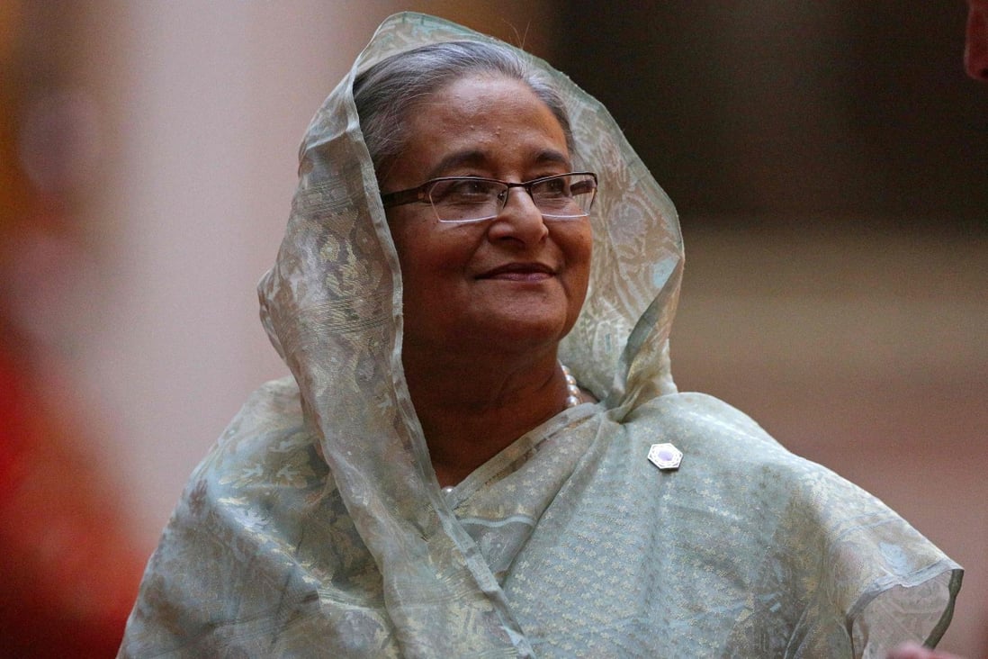 Bangladeshi Prime Minister Sheikh Hasina finds herself in a delicate diplomatic balancing act between Pakistan, India and China. Photo: AFP
