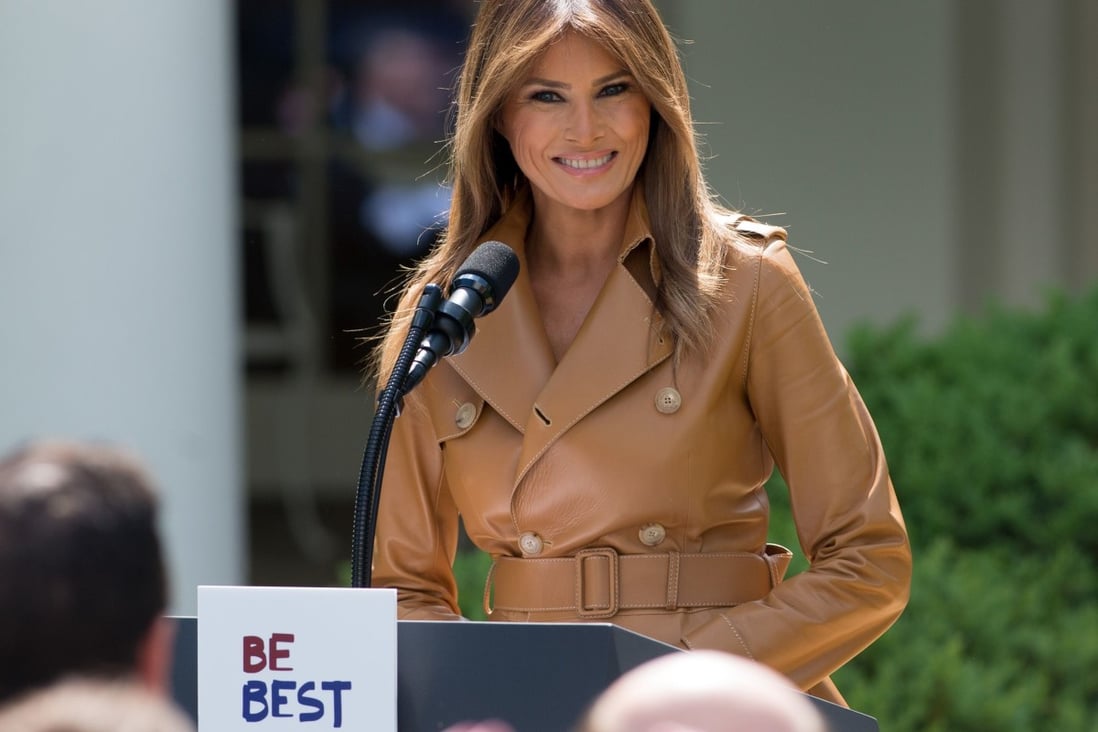 First Lady Melania Trump’s Be Best children's initiative has had mixed results, but she connected with thousands of children during her time in the White House Photo: AFP