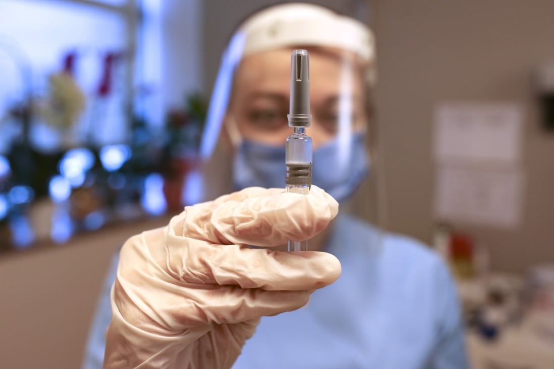 A nurse holds a shot of the CoronaVac vaccine, made by China’s Sinovac, currently on phase 3 clinical trials at Acibadem Hospital in Istanbul, Turkey. Photo: AP