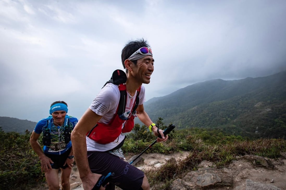 Kazufumi Ose leads Antoine Guillon during the TransLantau – the race will now be on the Spartan circuit. Photo: Sunny Lee