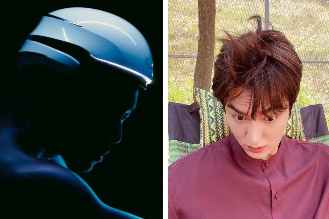 How does Lee Min Ho get his amazing hair? Clue: Iron Man-style LED helmets may be involved … Photos: Morgan H and @leeminho/Instagram