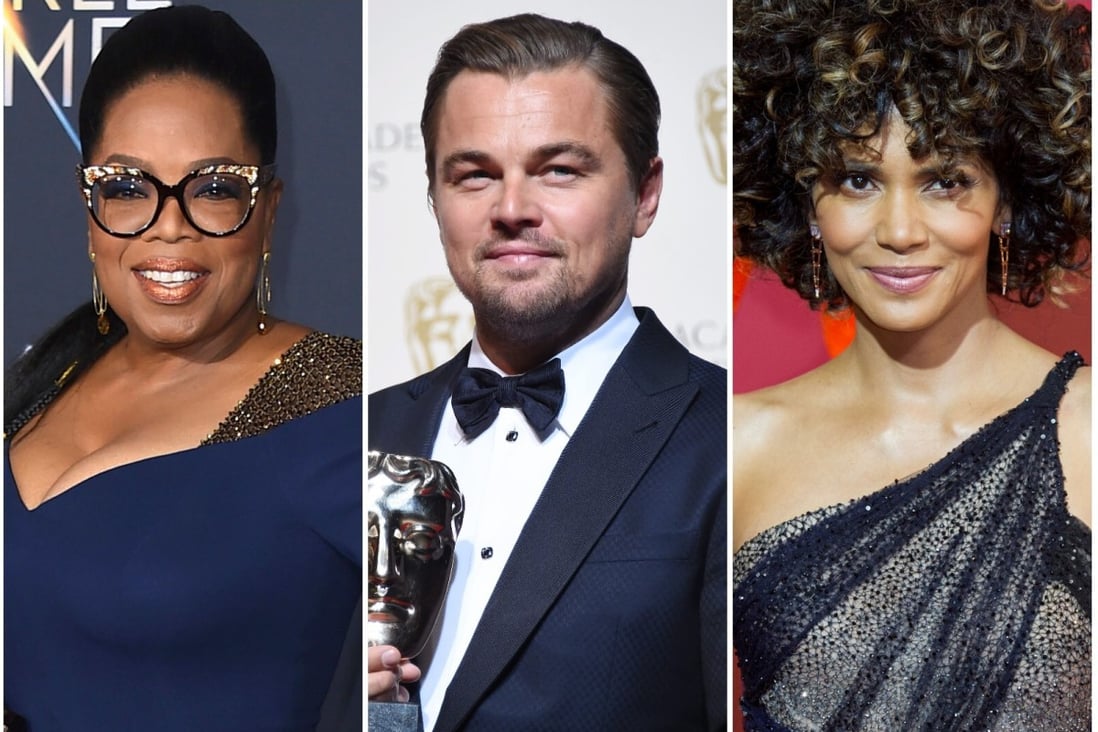 Oprah Winfrey, Leonardo DiCaprio and Halle Berry may be megastars now, but they all came from humble beginnings. Photos: AP/EPA/Xinhua