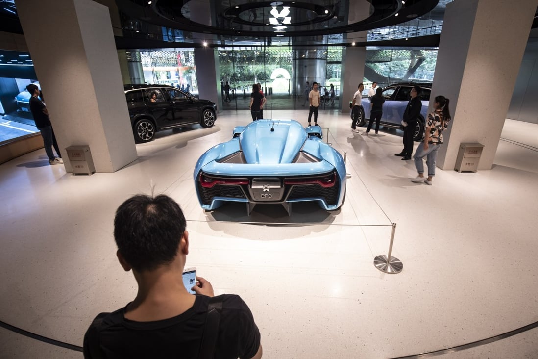 There are now 189 EV experience stores in China, with Shanghai home to the largest number, according to data from Cushman & Wakefield. Photo: Bloomberg