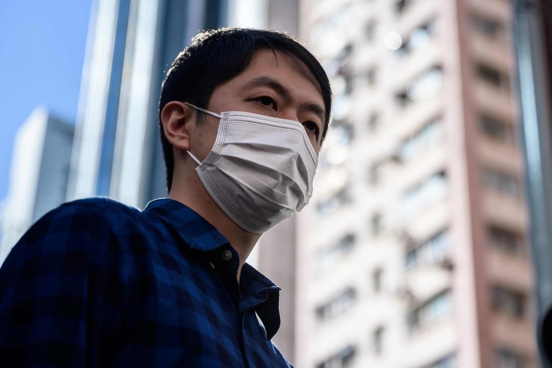 Former lawmaker Ted Hui fled Hong Kong in November last year. Photo: AFP