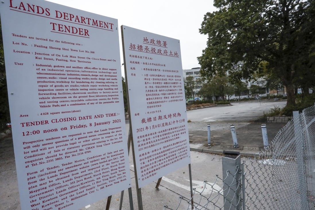 Mapletree Investments won an industrial site in New Territories at an auction on January 13, 2021. Photo: Jonathan Wong