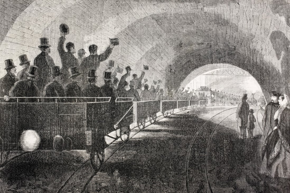 A trial run of the London Underground, in 1862. Photo: Getty Images