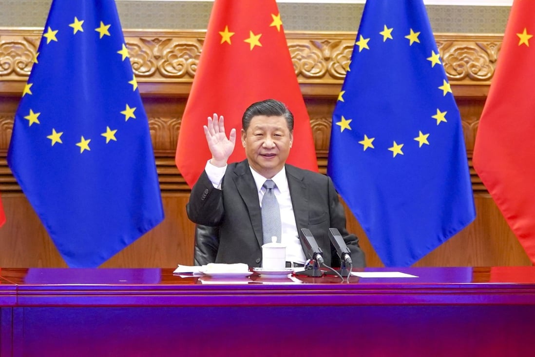 Chinese President Xi Jinping and European leaders announced the two sides had completed investment-agreement negotiations last month. Photo: Xinhua