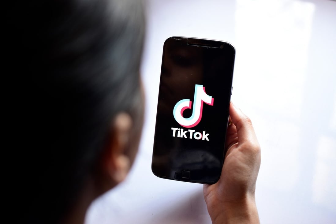 Chinese video-sharing app TikTok is seen on a smartphone. After India made its ban on 59 Chinese apps permanent this week, Global Times chief editor Hu Xijin called on tech companies to sue the Indian government for compensation. Photo: Shutterstock