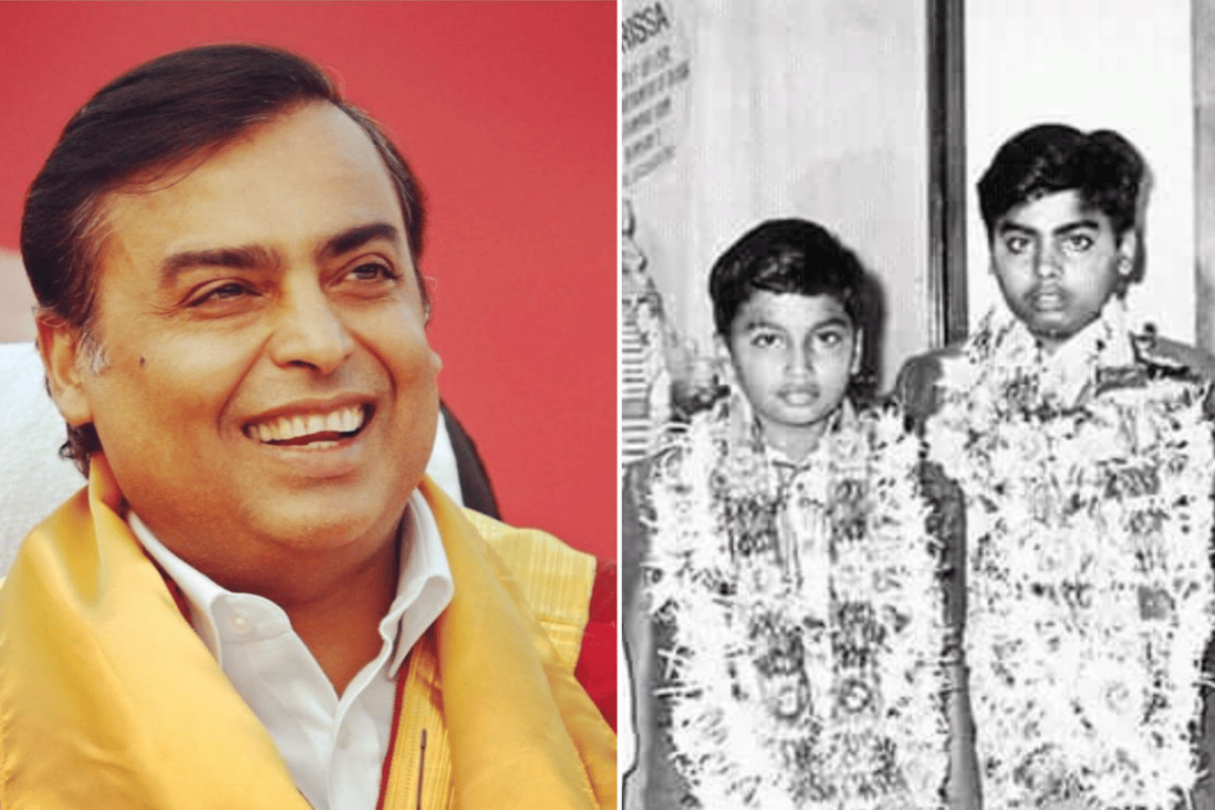 Mukesh Ambani, then and now – how he grew from a shy schoolboy into one of the world’s richest men. Photo: @Jainpankajkasan/Twitter, @mukeshambaniofficial/Instagram