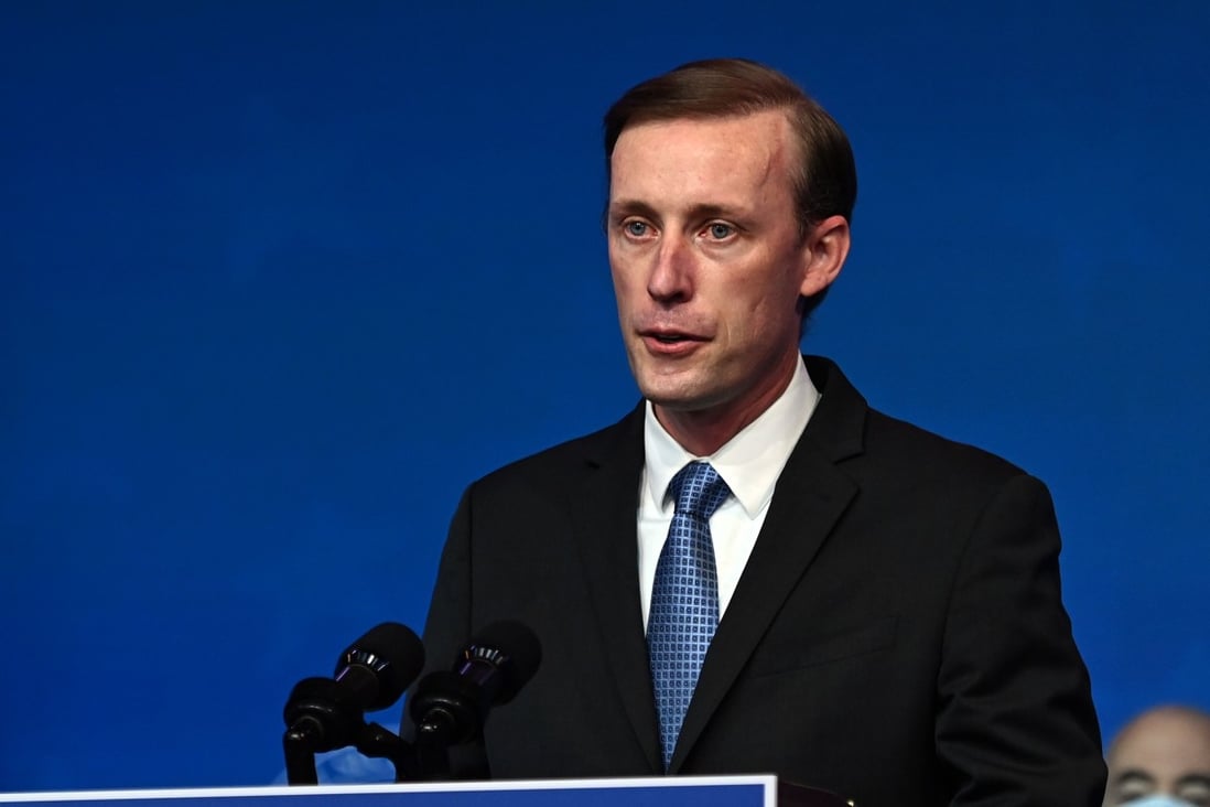 Jake Sullivan, the new US national security adviser, said on Friday that the Biden administration would repair relations with allies, the better to build leverage against Beijing. Photo: AFP