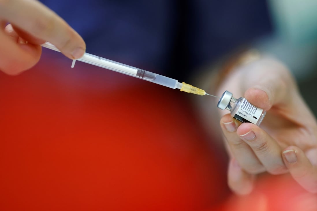 One million doses of the BioNTech vaccine are expected in Hong Kong by the end of next month. Photo: Reuters