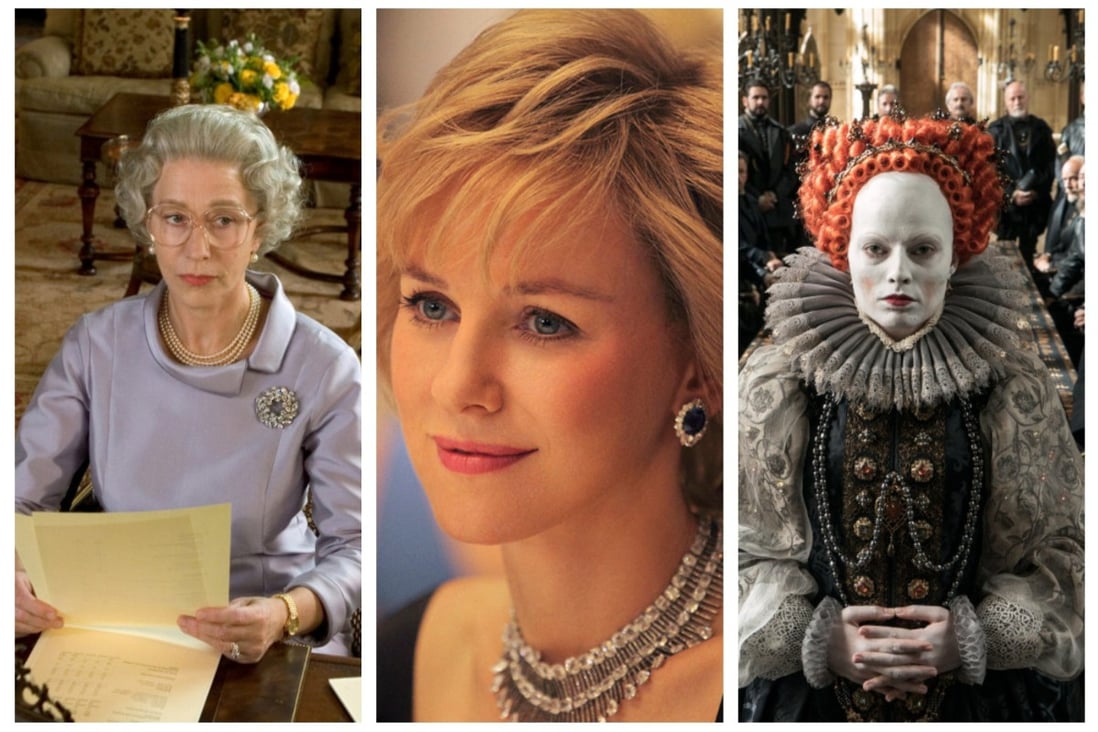 Finished The Crown? Why not binge on more British royal family drama such as, from left, The Queen, Diana or Mary Queen of Scots? Photos: Bang Showbiz