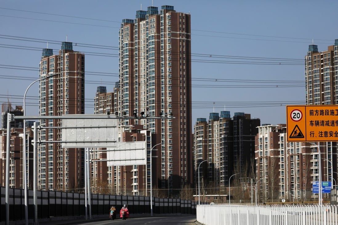 Residential buildings in Beijing are seen on January 31. China’s debt has soared amid the pandemic, with the latest data showing a debt surge in all sectors, including non-financial corporations, households and government. Photo: Reuters