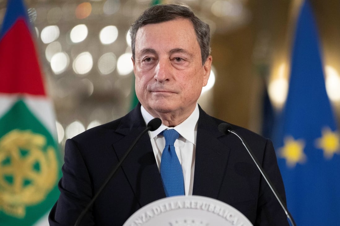 Former European Central Bank President Mario Draghi. Photo: Presidential Palace via Reuters