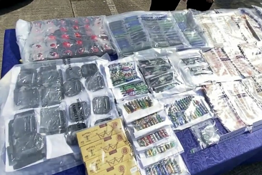 Hong Kong police arrested four and seized more than HK$1.7 million worth of cannabis when cracking down on a syndicate that delivered drugs via car. Photo: Facebook