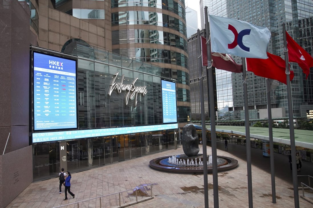 Exchange Square, where the Hong Kong stock exchange is located in Central, on June 2, 2020. Photo: Winson Wong