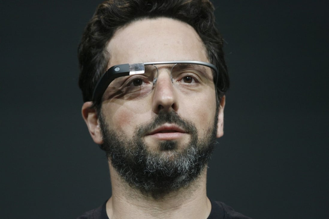 Sergey Brin, co-founder of Google, pictured in 2012 wearing the company’s ‘Glass’ brand of smart glasses. Photo: AFP