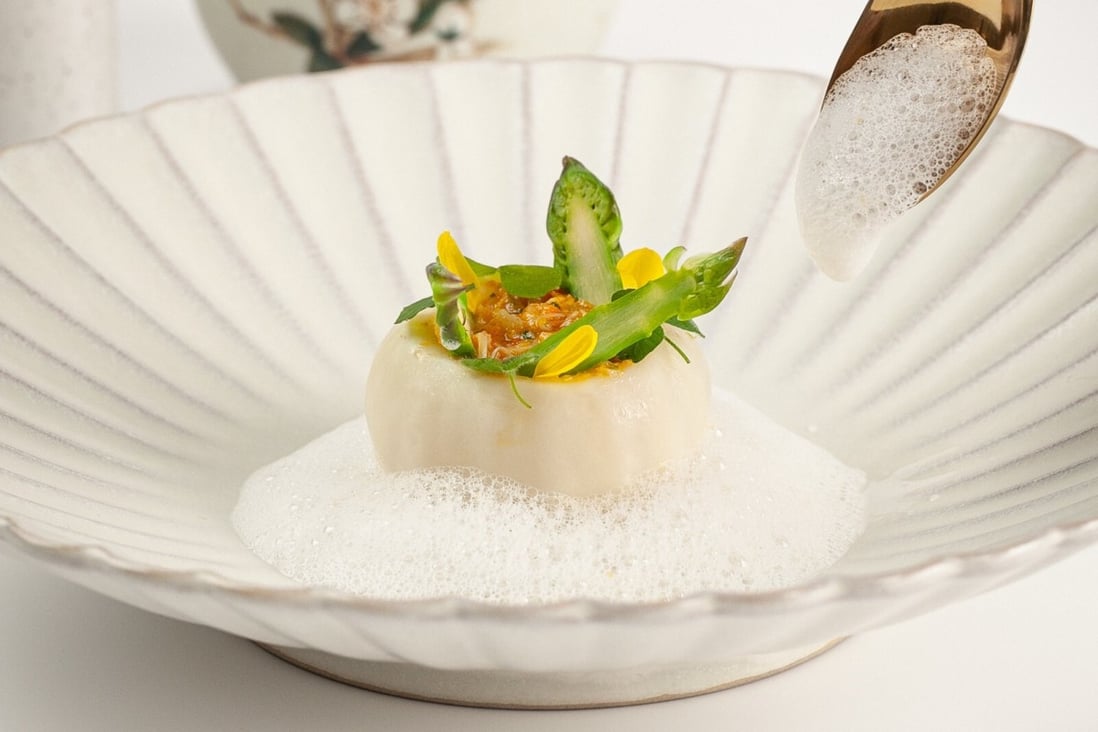 Tokyo turnip with hairy crab roe at Tate Dining Room, which received its second Michelin star. Photo: Tate Dining Room