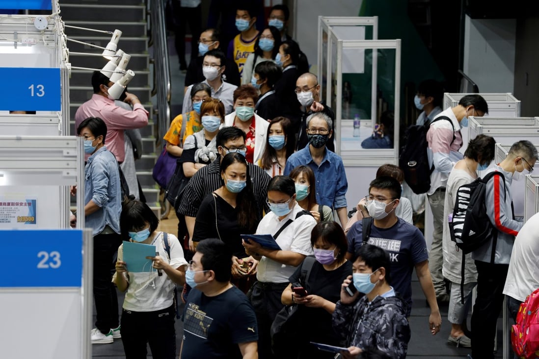 Job seekers throng a job fair in Hong Kong on October 29, amid the Covid-19 outbreak. Since the 2008 financial crisis, many people have entered the precariat class, and the pandemic is likely to escalate this depressing trend. Photo: Reuters