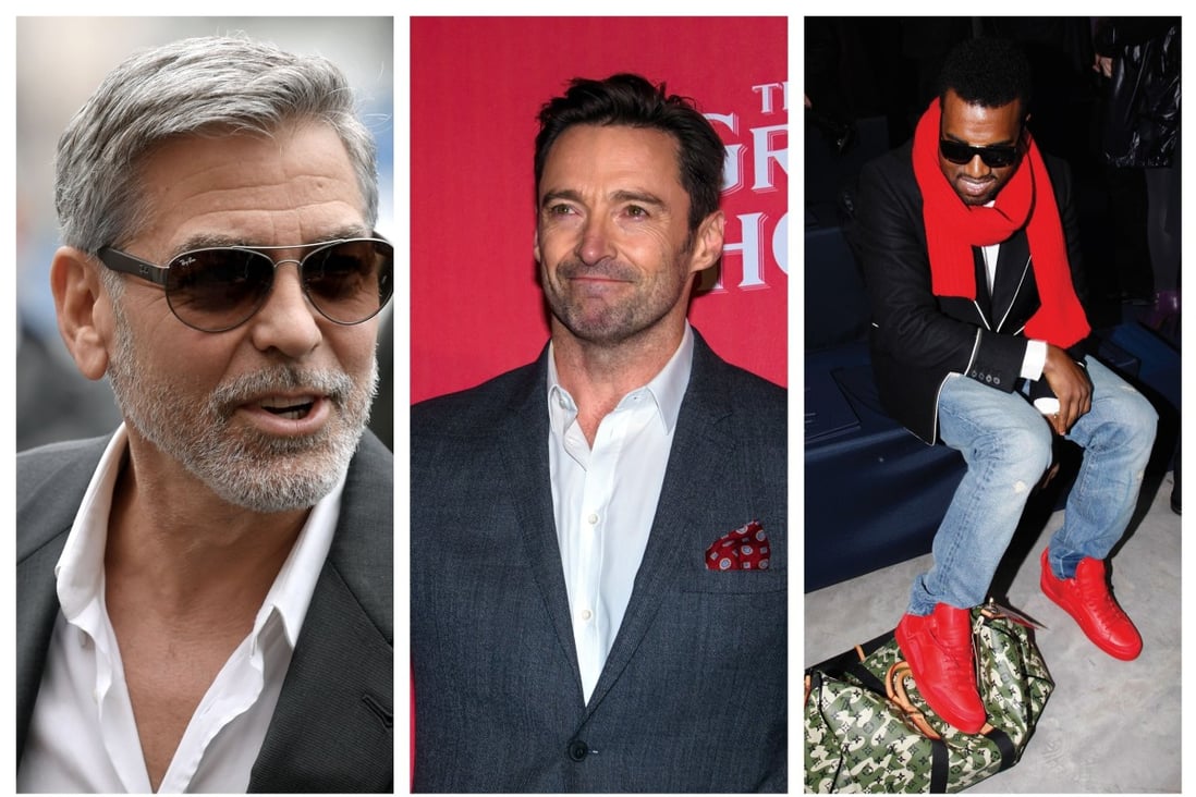 George Clooney, Hugh Jackman and Kanye West had surprisingly jobs before they were famous. Photos: AFP/EPA/Splashnews