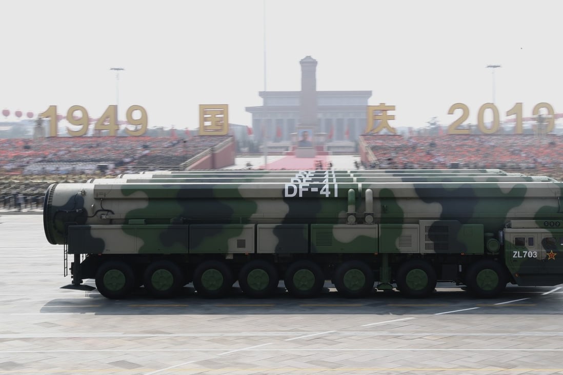 China has never revealed the extent of its nuclear arsenal. Photo: Xinhua
