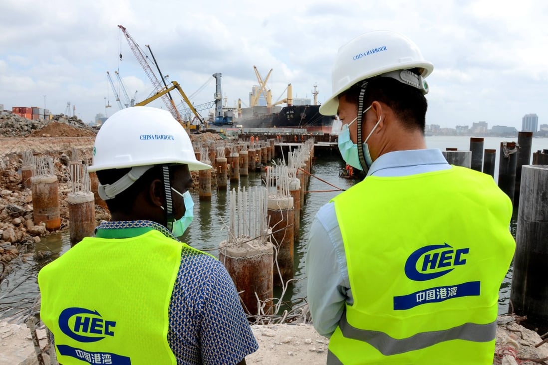 Engineers from Tanzania and China at the Dar es Salaam Port upgrade construction site on July 8 last year. China’s state banks are the largest bilateral creditors of developing countries, where many climate-influencing resources such as forests are. Photo: Xinhua
