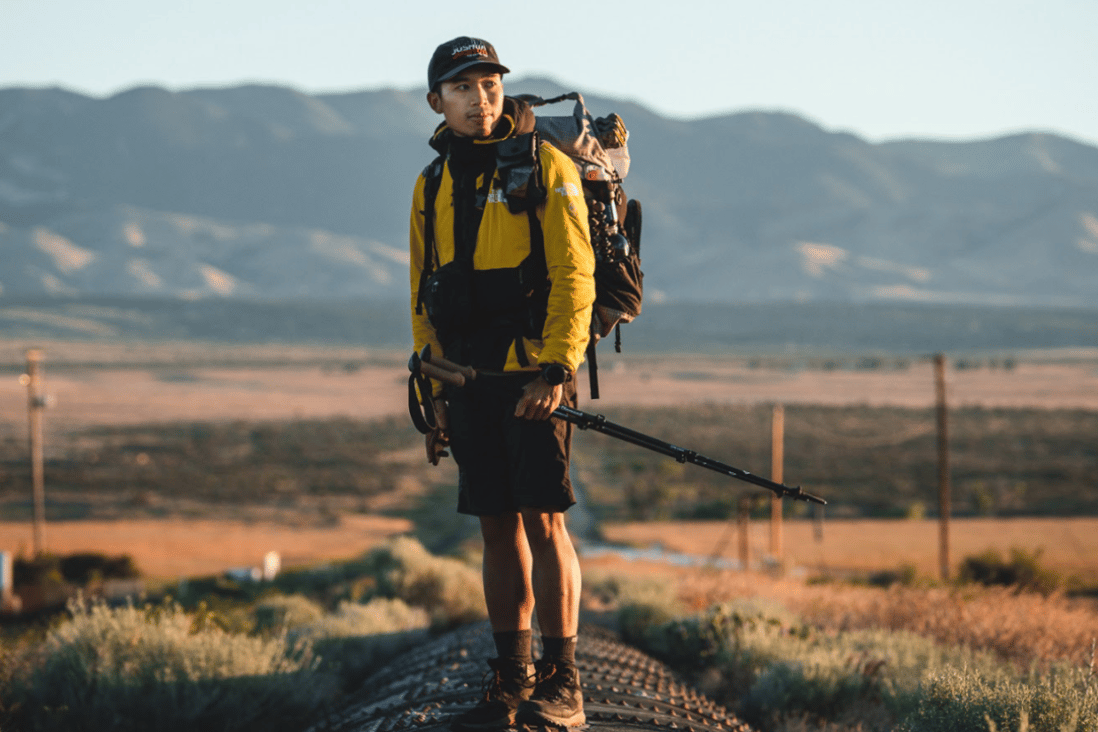 Joshua Leung Nok-yan hiking the Pacific Crest Trail, a life-changing experience that teaches him about unconditional regard for others and perseverance. Photos: Joshua Leung