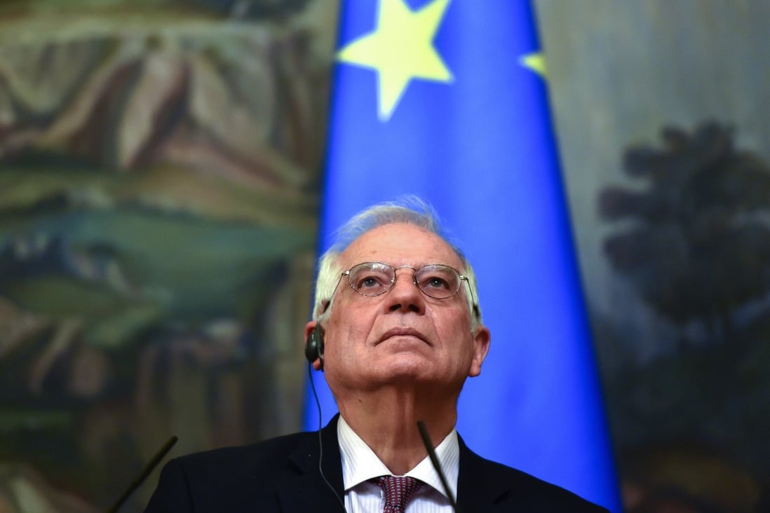 The European Union’s foreign policy chief Josep Borrell stressed the bloc’s strong ties with the US in his first conversation with his Chinese counterpart Wang Yi since US President Joe Biden’s election. Photo: Handout