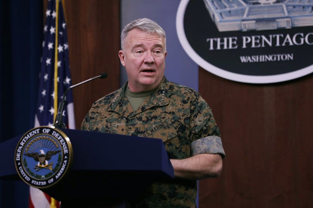 General Kenneth McKenzie, commander of US Central Command, says that while the US considers itself in competition with China and Russia in the Indo-Pacific and in Europe, there is also economic, military and economic rivalry in the Middle East. Photo: Getty Images/AFP