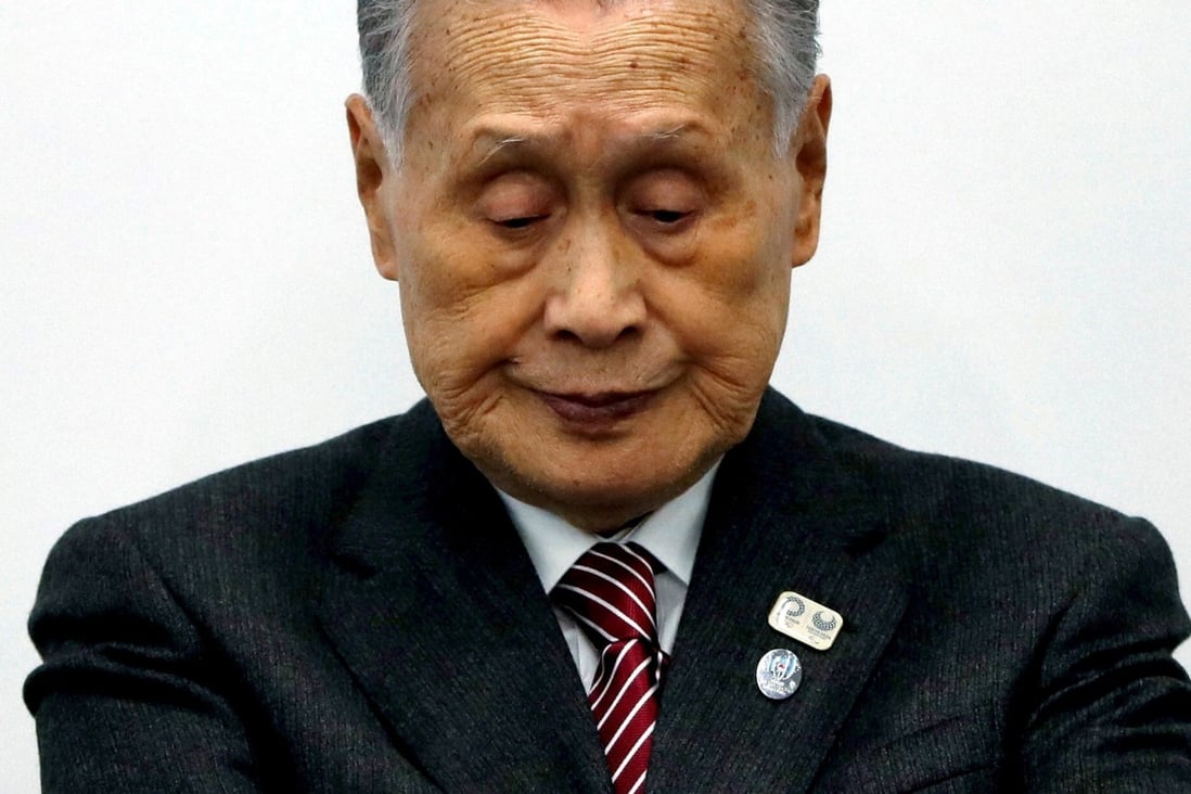 Yoshiro Mori faced backlash after he said during an Olympic committee meeting that women talk too much. Photo: Reuters