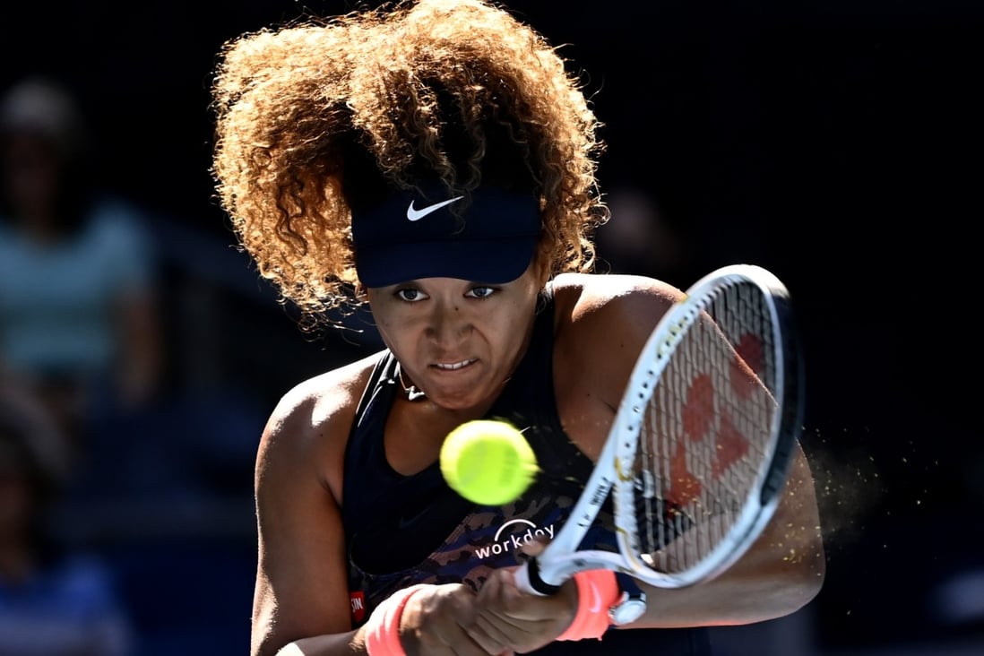 Japan’s Naomi Osaka in action during her third round victory over Tunisia’s Ons Jabeur at the Australian Open. Photo: Reuters