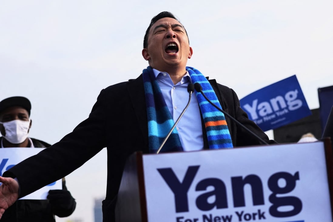 New York City Mayoral candidate Andrew Yang. Photo: AFP