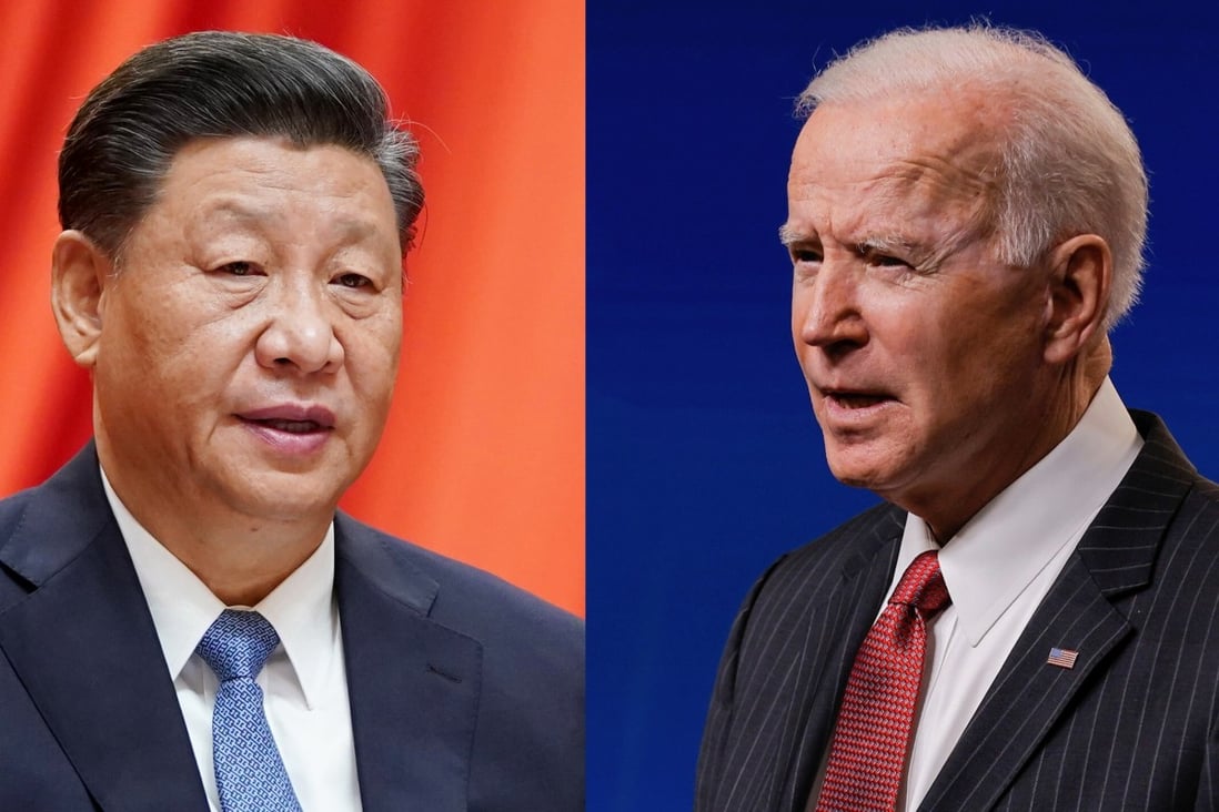 President of China, Xi Jinping, left, and US President Joe Biden. Photo: Xinhua/Reuters