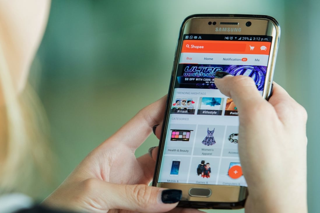 Shopee last year recorded an average of 90 million monthly website visits in Indonesia, Southeast Asia’s largest economy. Photo: Bloomberg