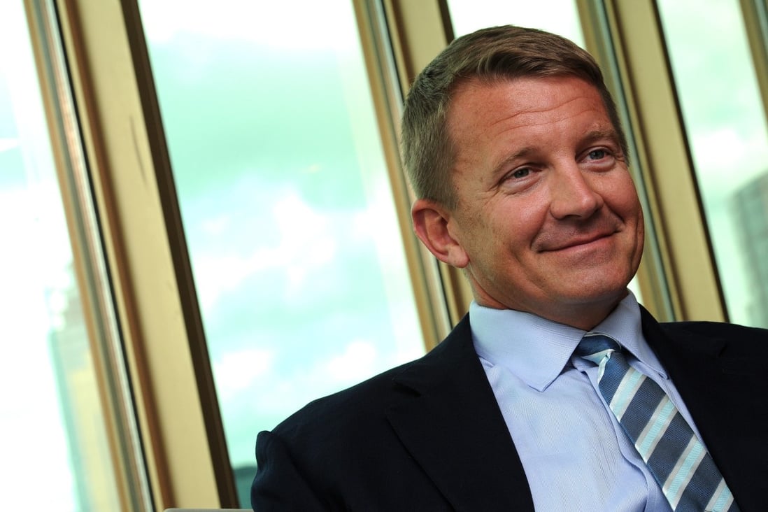 Erik Prince pictured in Hong Kong in 2014. Photo: SCMP