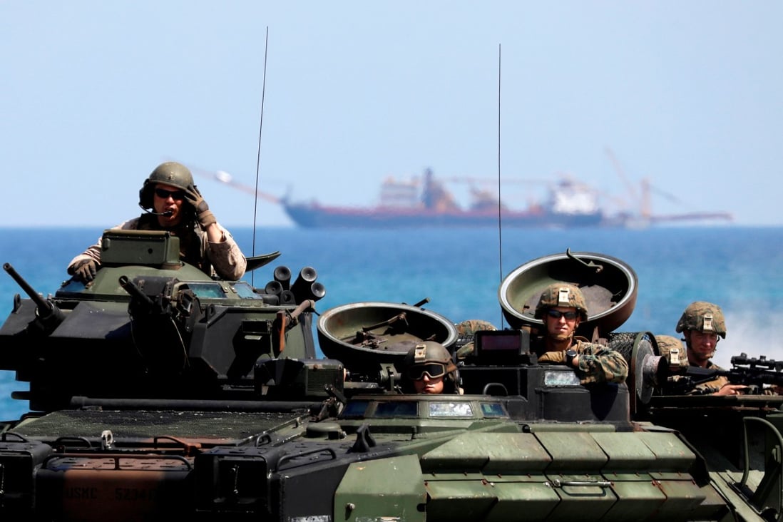 US Marines on exercise in the Philippines. Photo: Reuters