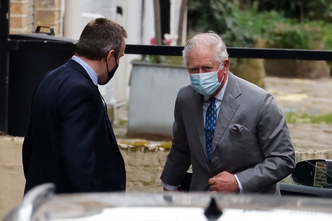 Britain’s Prince Charles arrives at King Edward VII hospital in central London on Saturday where his father, Prince Philip, is being treated. Photo: AFP