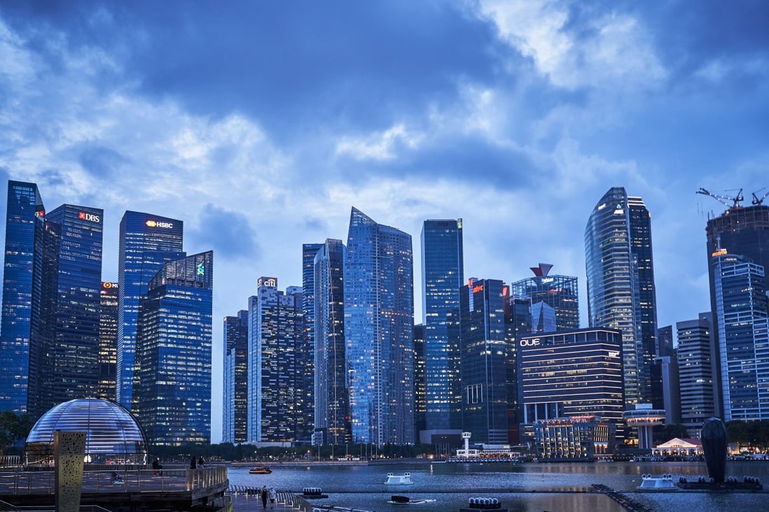 Singapore’s central business district. Photo: Bloomberg