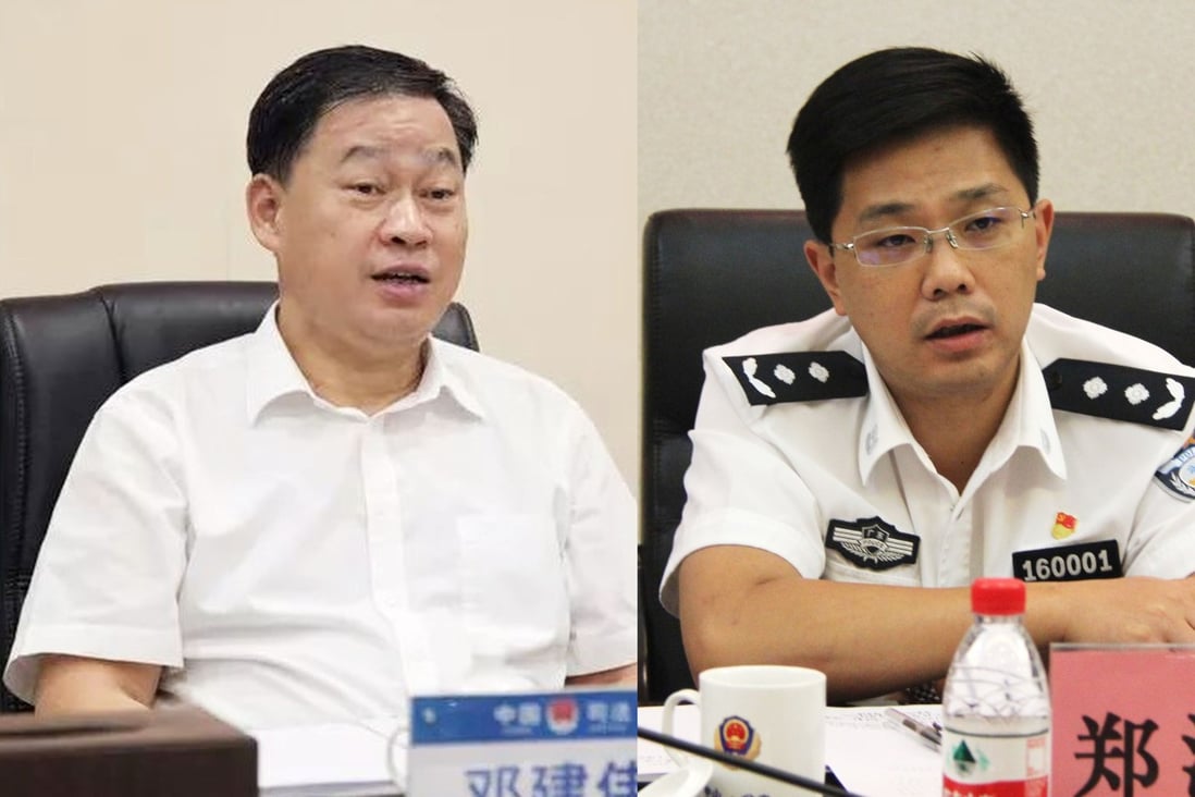Deng Jianwei (left) and Zheng Zehui have joined the national security agency set up by Beijing in Hong Kong. Photo: SCMP